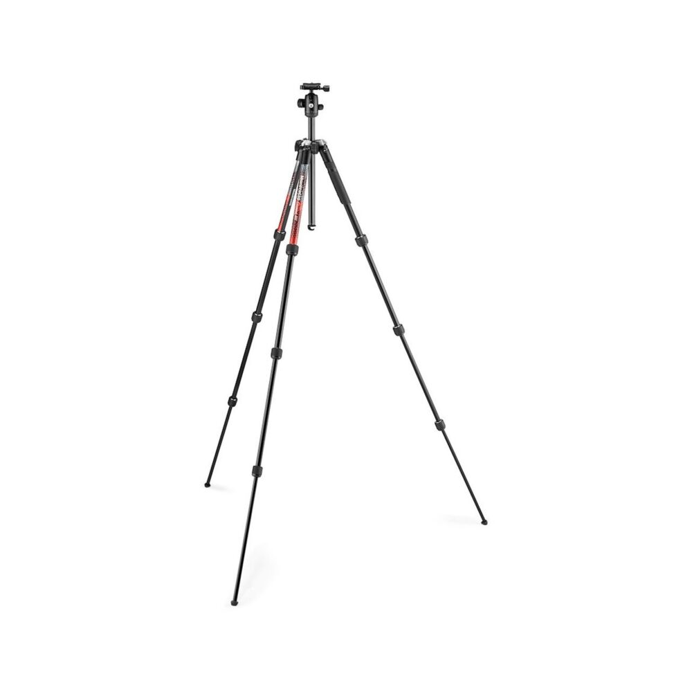 Manfrotto Element MII Aluminum Tripod with Ball Head (Red), 4-Section