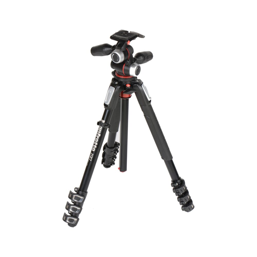 Manfrotto MK190XPRO4-3W Aluminum Tripod with 3-Way Pan/Tilt Head