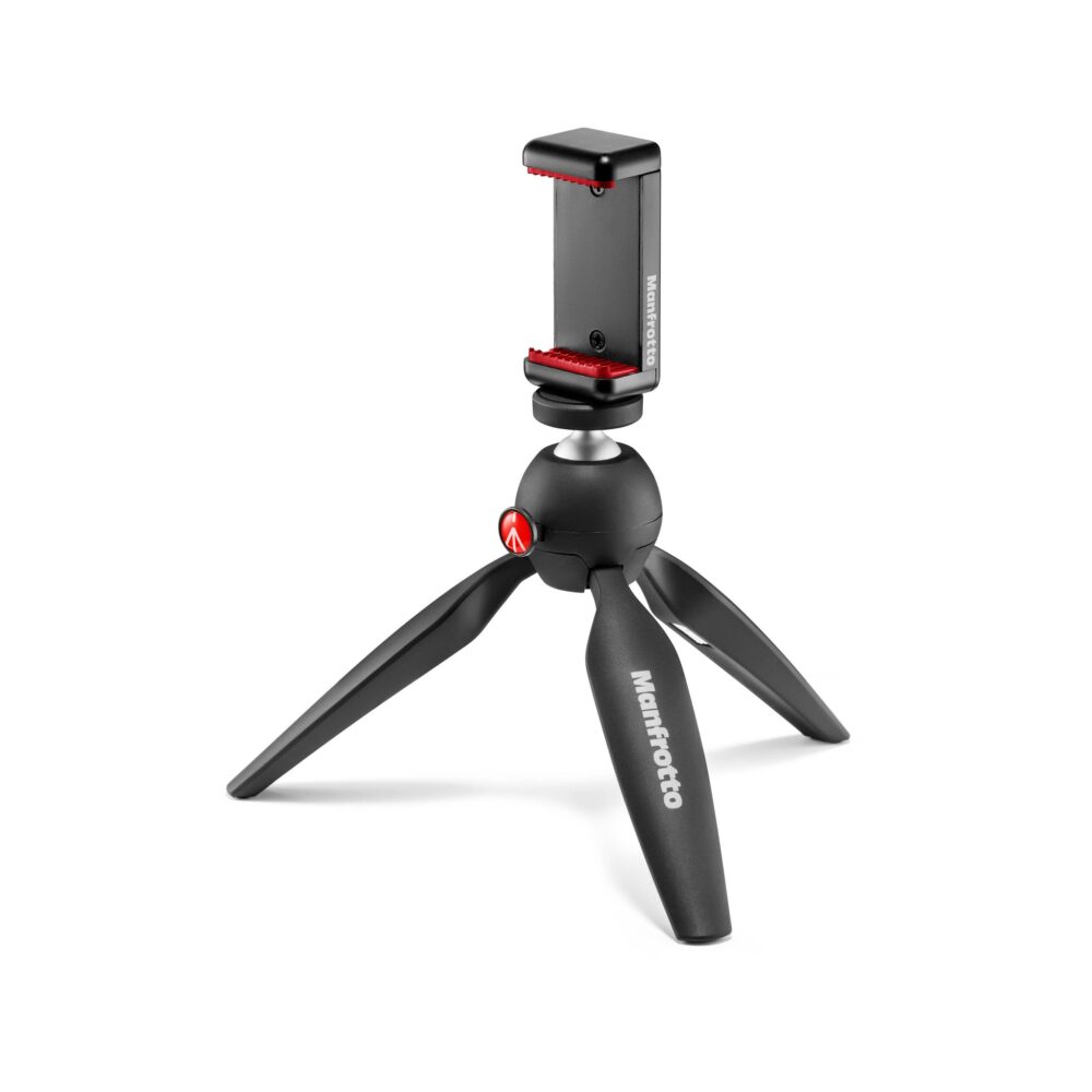 Manfrotto PIXI Smart Mini Tripod with Phone Clamp (Black)