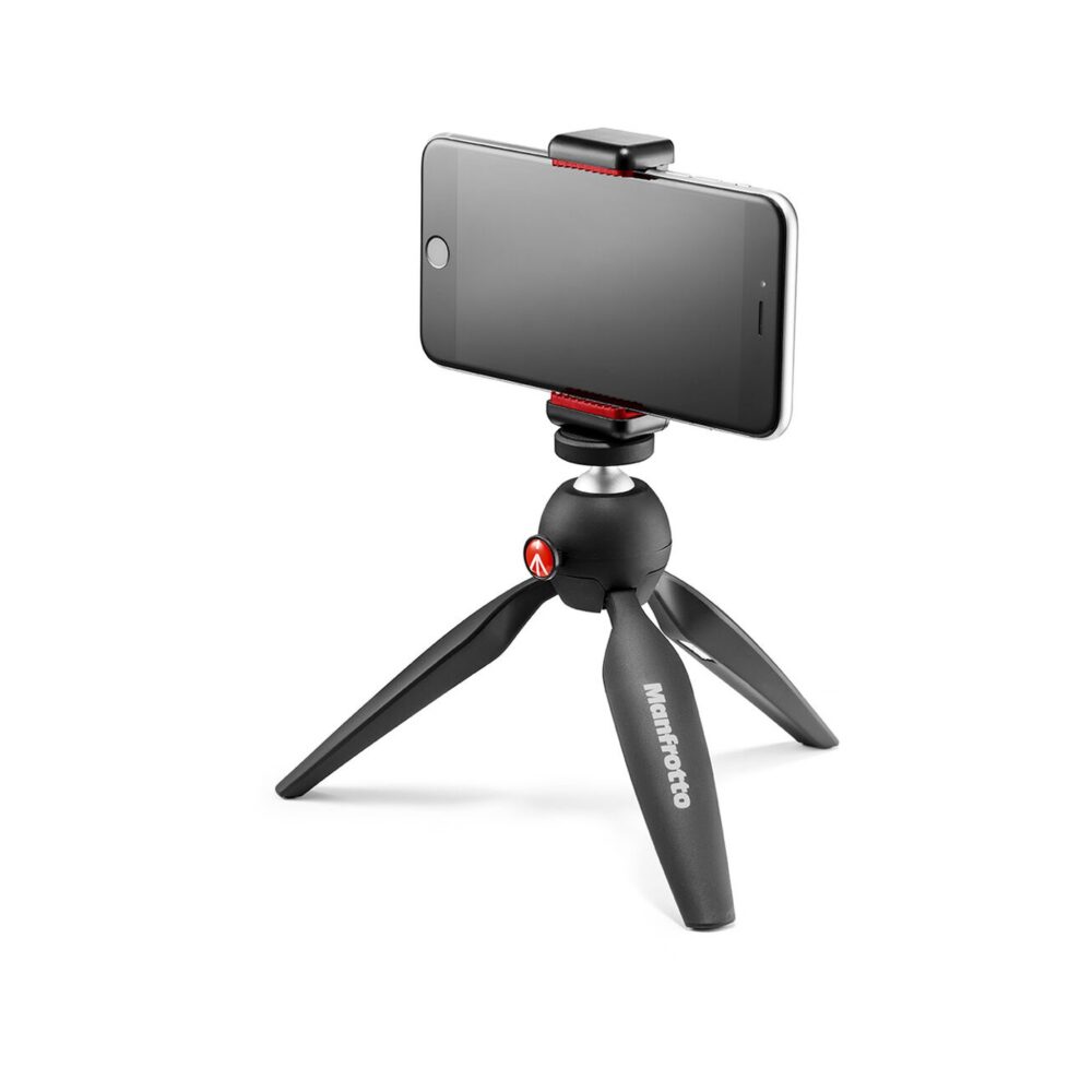 Manfrotto PIXI Smart Mini Tripod with Phone Clamp (Black)