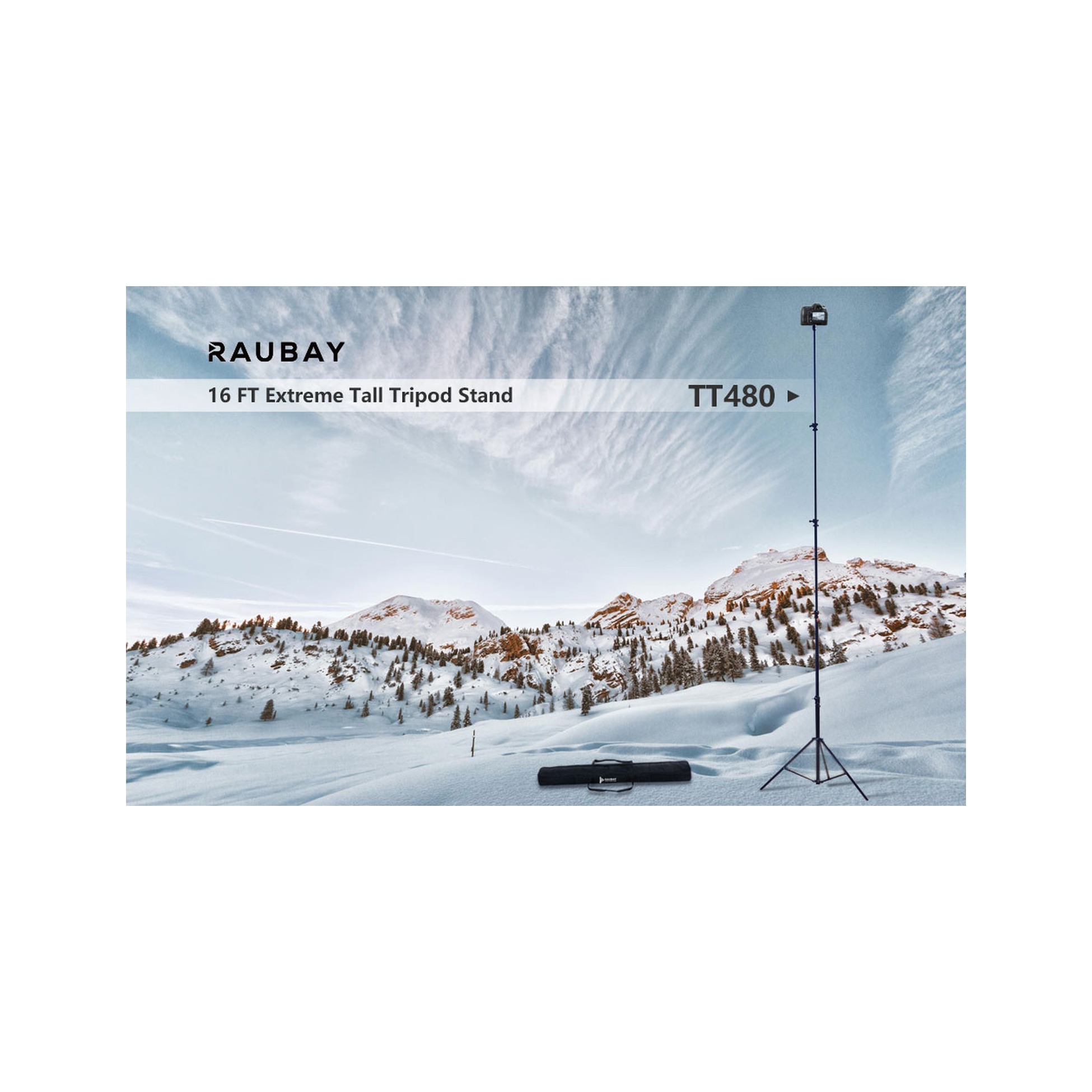 RAUBAY 16' Tall Tripod Light Stand TT480