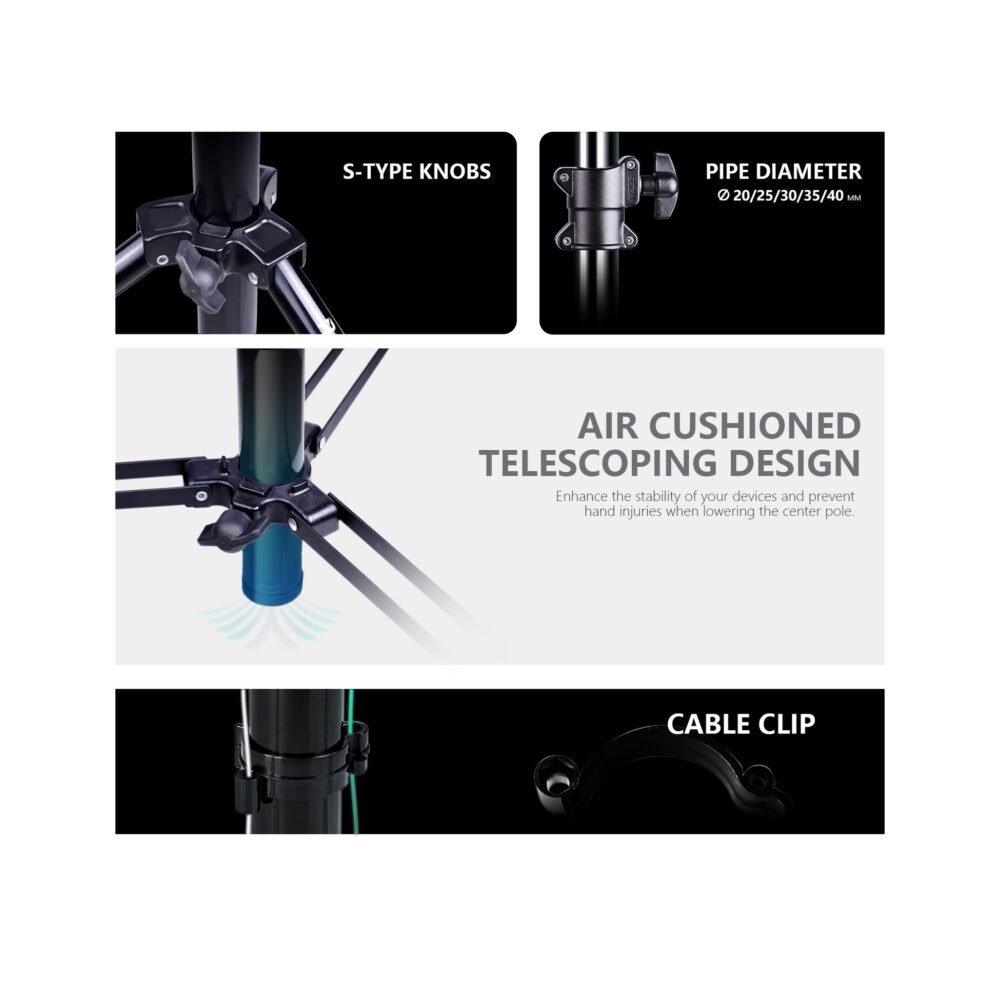 RAUBAY 16' Tall Tripod Light Stand TT480