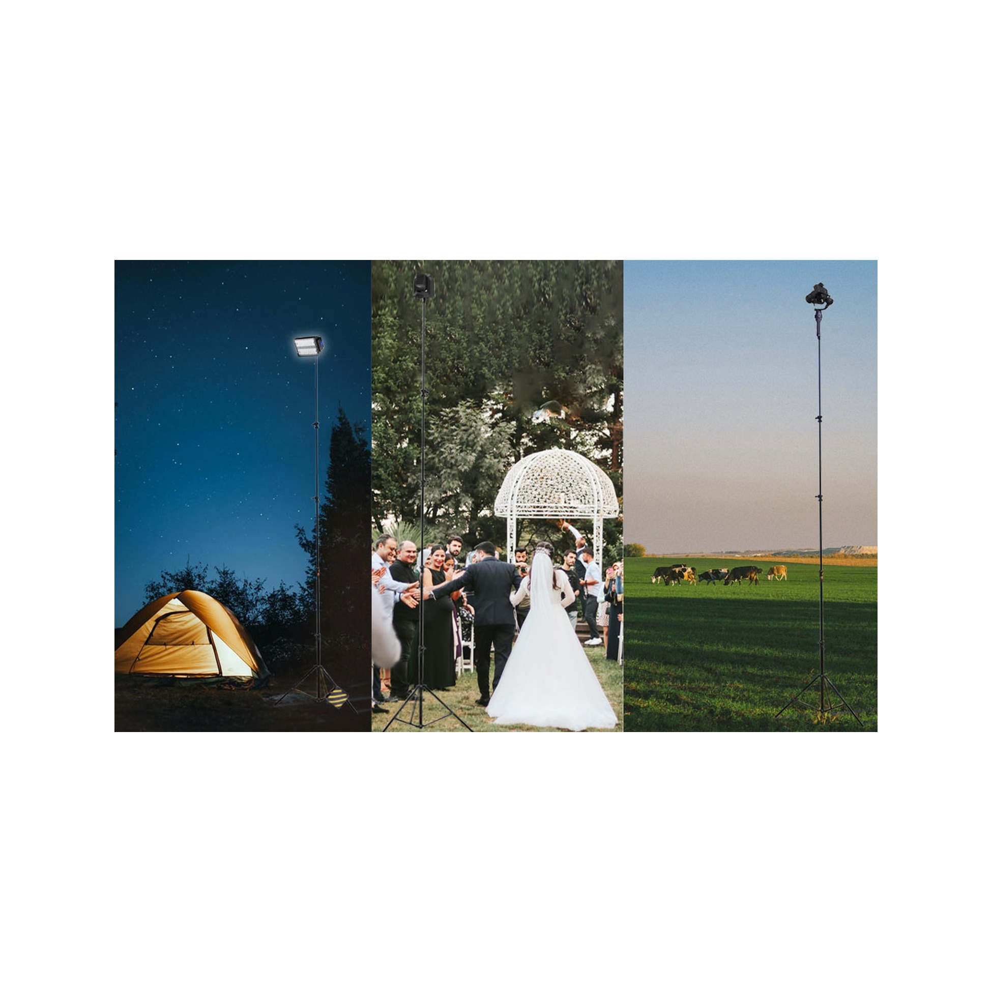 RAUBAY 16' Tall Tripod Light Stand TT480
