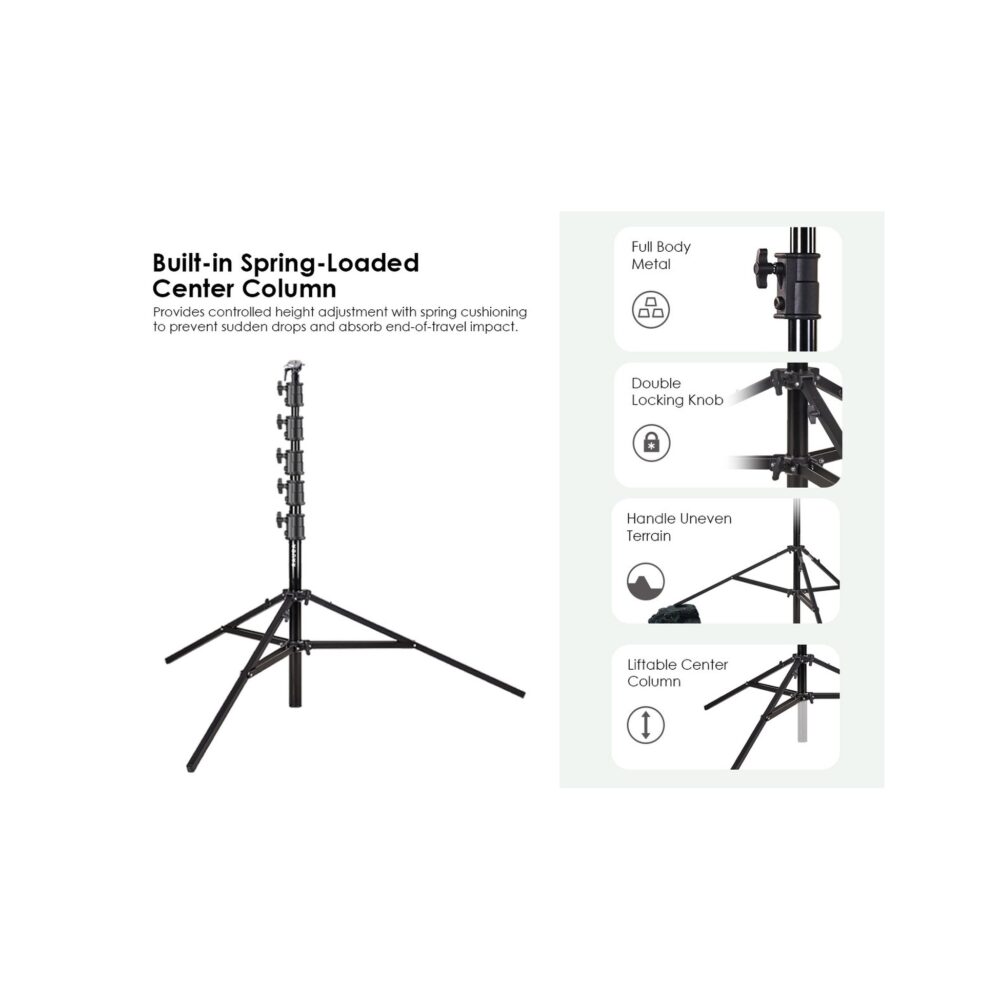 RAUBAY 24' Tall Tripod Light Stand TT730