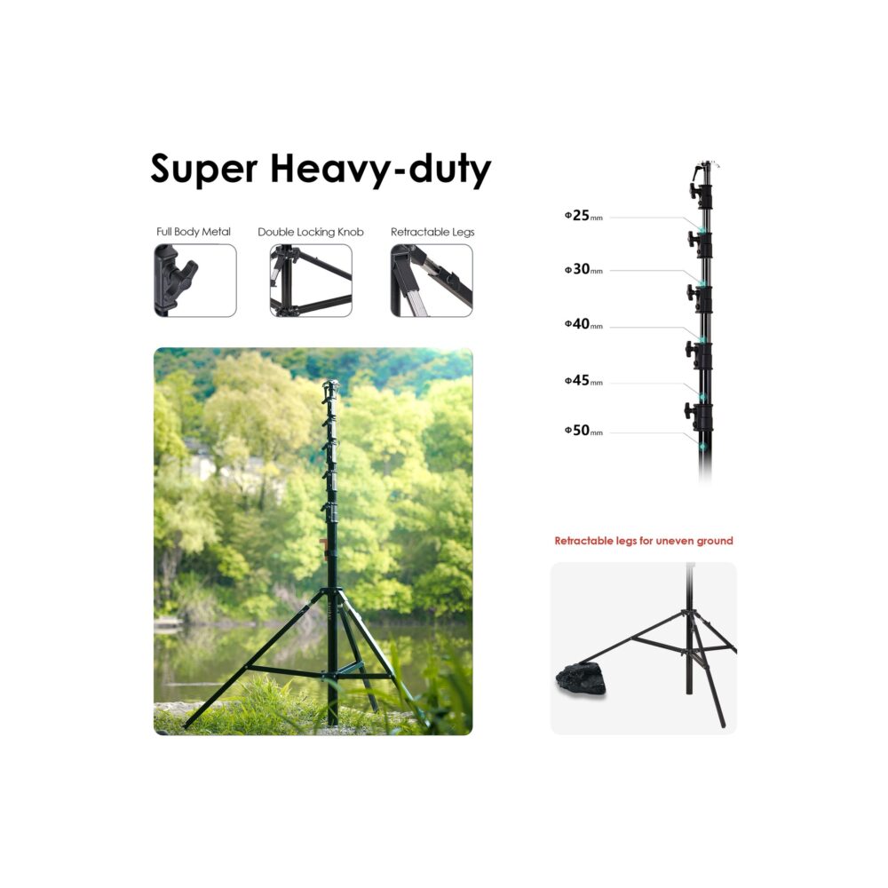 RAUBAY 24' Tall Tripod Light Stand TT730