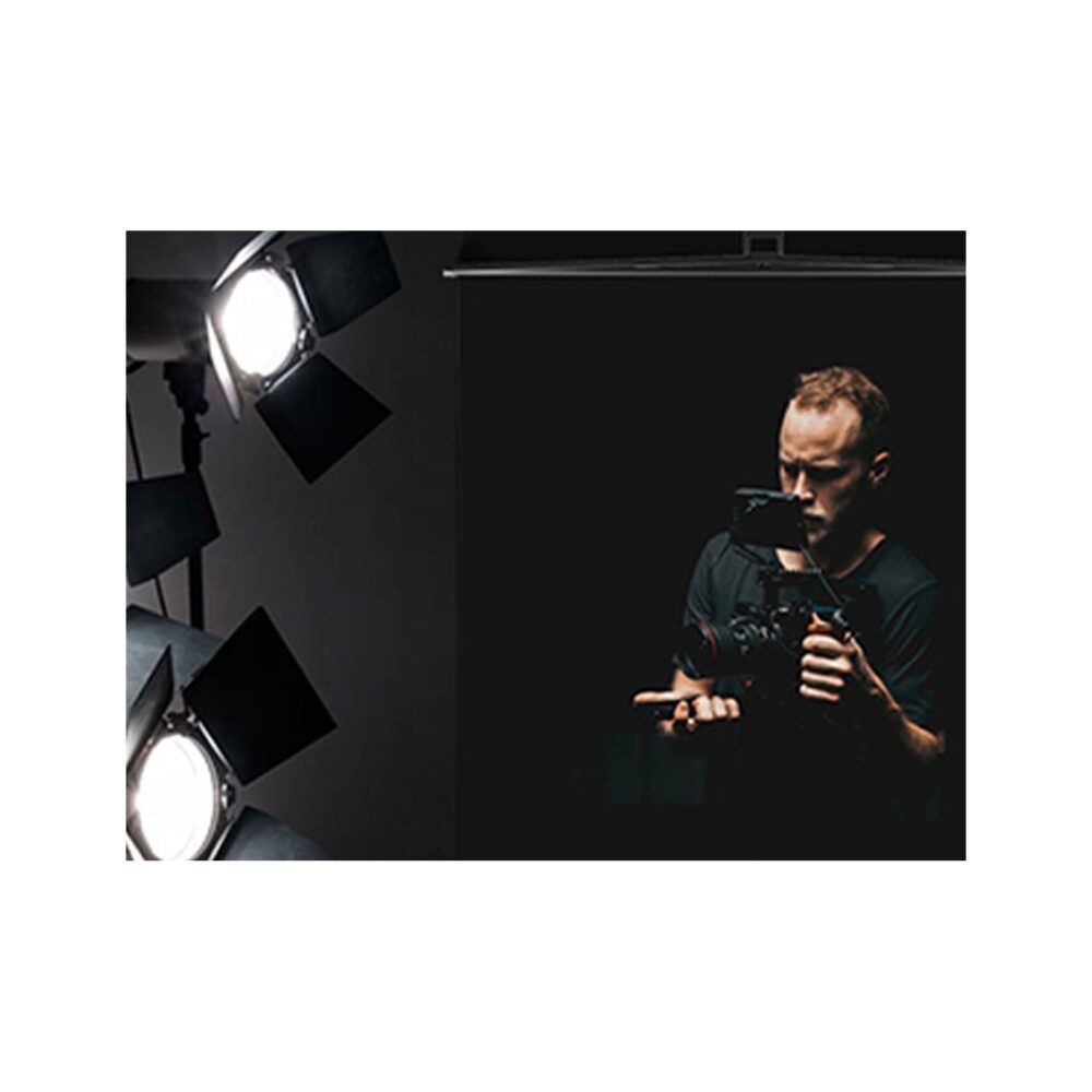 RAUBAY 5′ x 6.9′ Collapsible Black Screen
