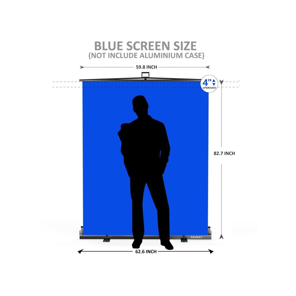 RAUBAY 5′ x 6.9′ Collapsible Blue Screen