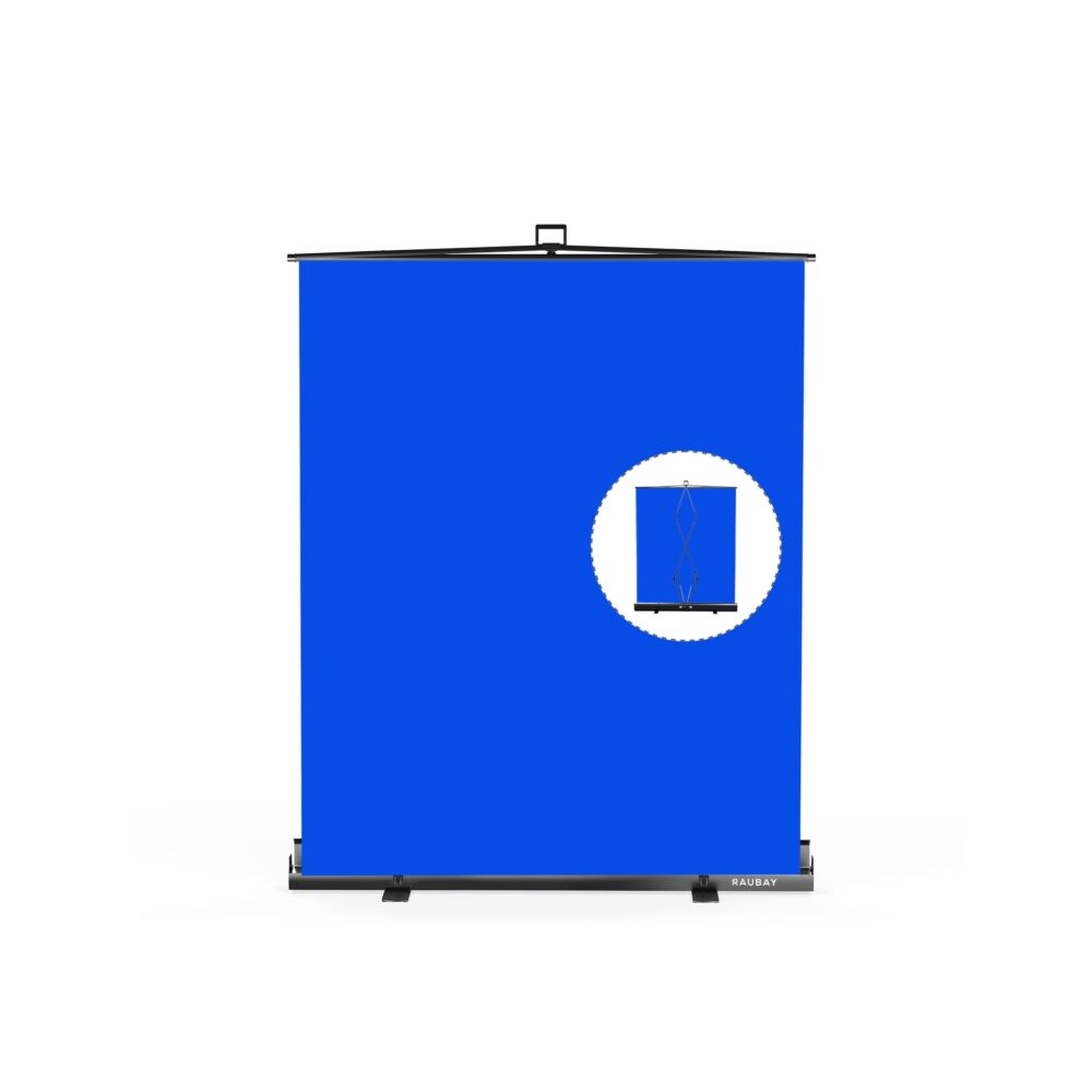 RAUBAY 5′ x 6.9′ Collapsible Blue Screen