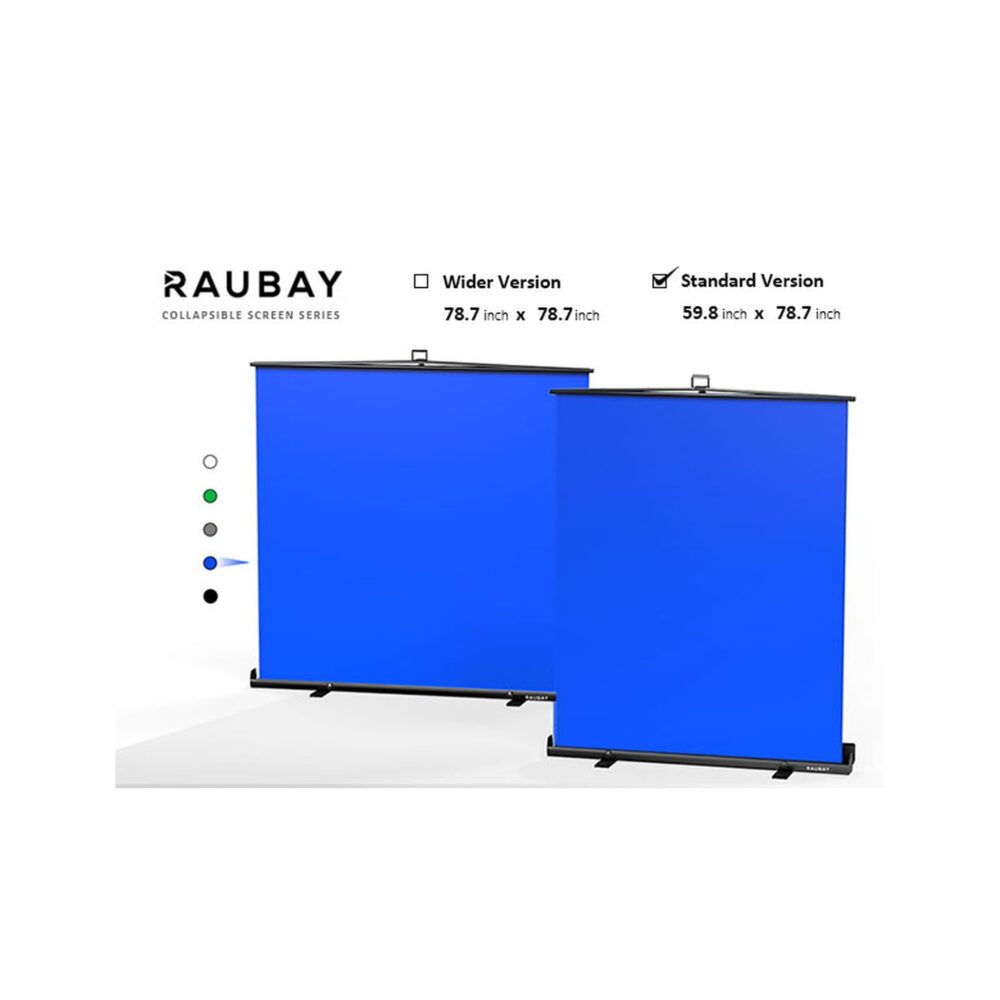 RAUBAY 5′ x 6.9′ Collapsible Blue Screen