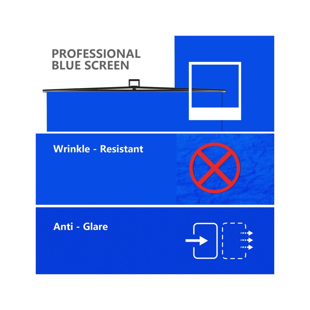 RAUBAY 5′ x 6.9′ Collapsible Blue Screen