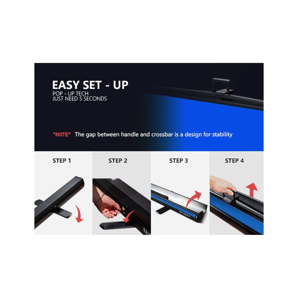 RAUBAY 5′ x 6.9′ Collapsible Blue Screen
