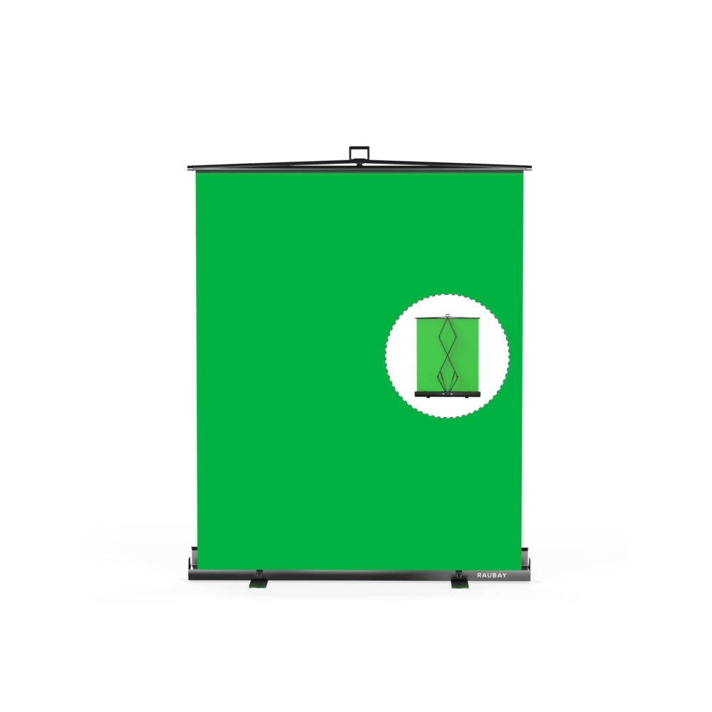 RAUBAY 5′ x 6.9′ Collapsible Green Screen