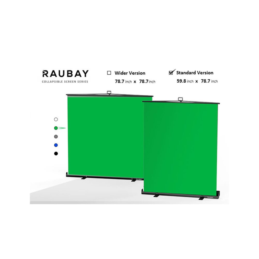 RAUBAY 5′ x 6.9′ Collapsible Green Screen