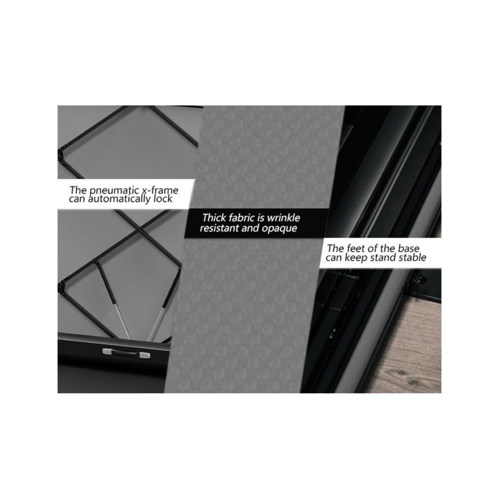 RAUBAY 5′ x 6.9′ Collapsible Grey Screen