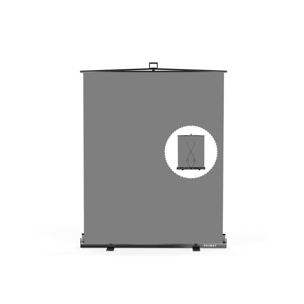 RAUBAY 5′ x 6.9′ Collapsible Grey Screen