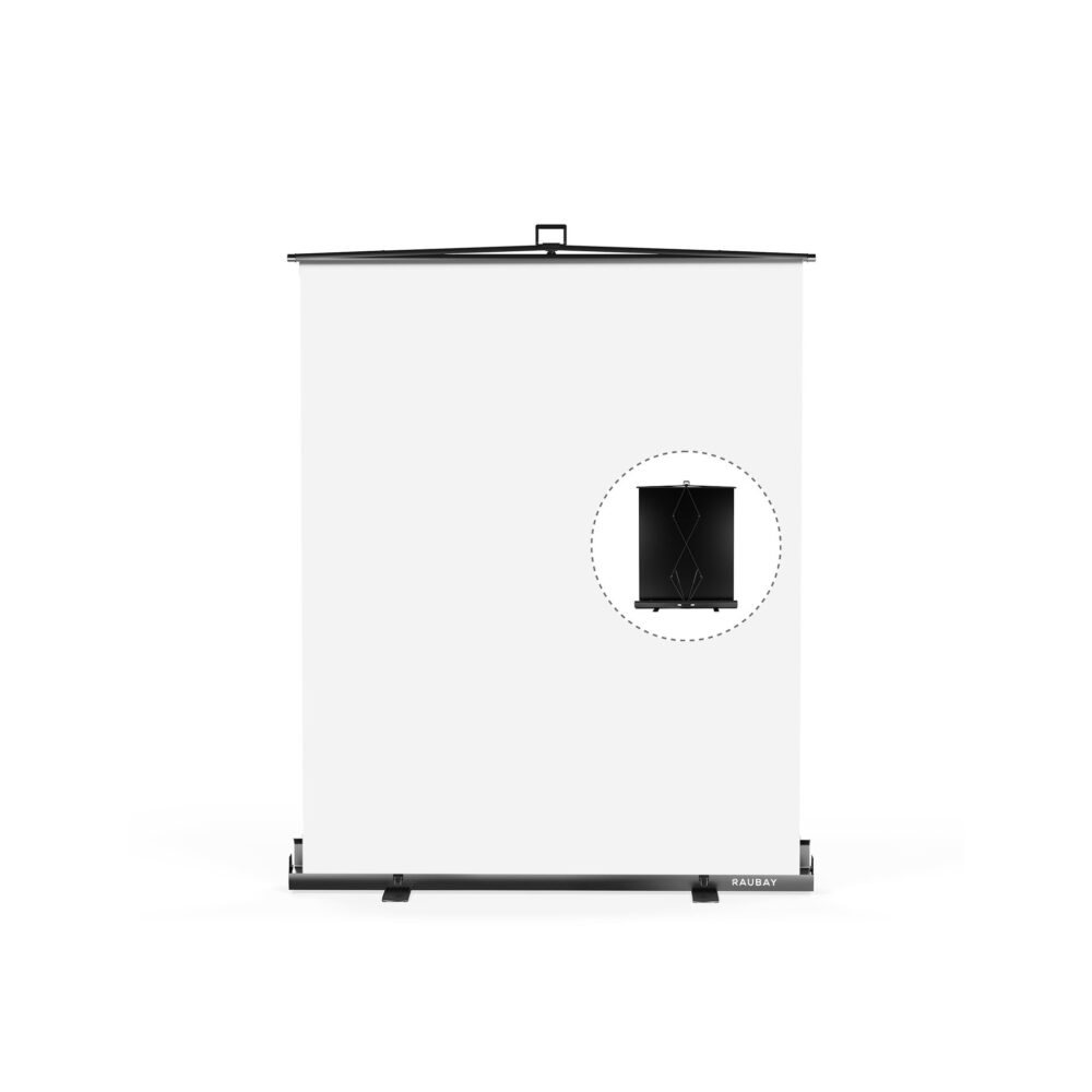 RAUBAY 5′ x 6.9′ Collapsible White Screen