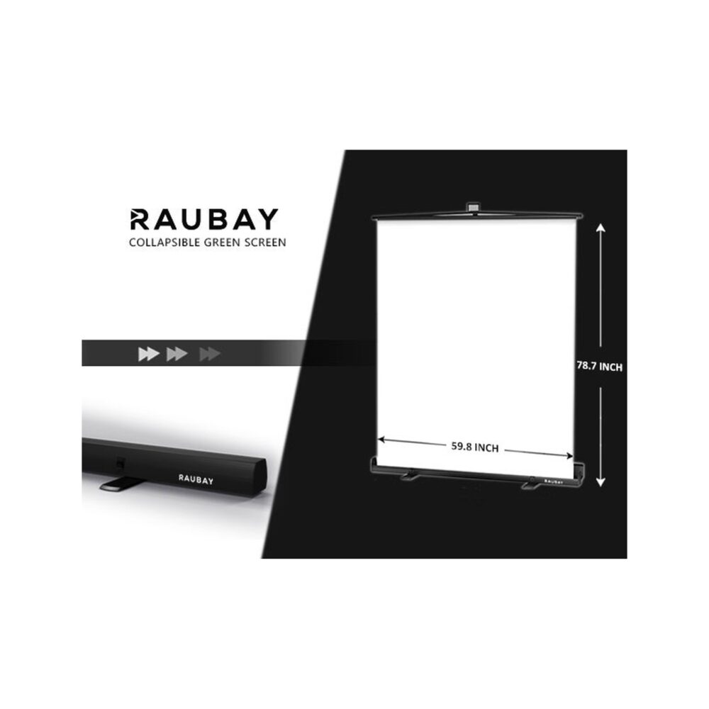 RAUBAY 5′ x 6.9′ Collapsible White Screen