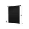 RAUBAY 5′ x 7.2′ Motorized Pull Down Black Screen