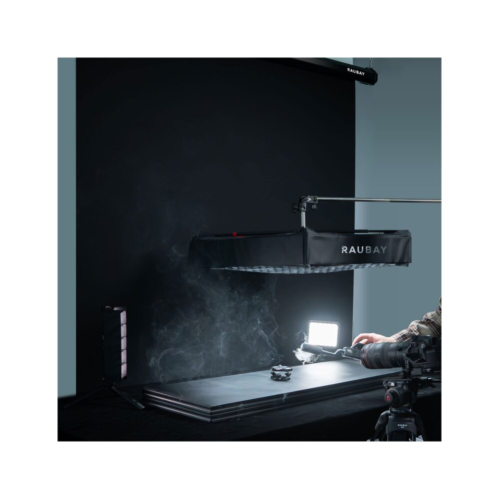 RAUBAY 5′ x 7.2′ Motorized Pull Down Black Screen