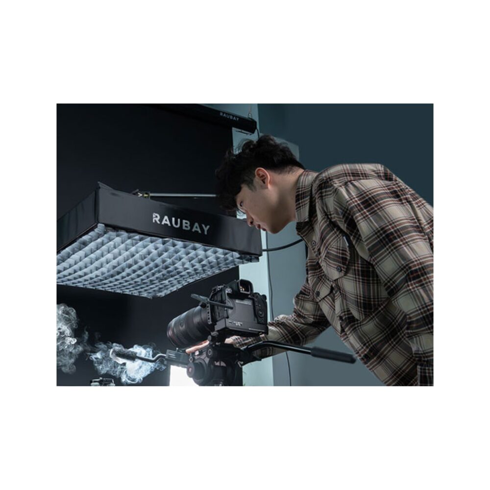 RAUBAY 5′ x 7.2′ Motorized Pull Down Black Screen