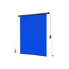 RAUBAY 5′ x 7.2′ Motorized Pull Down Blue Screen