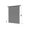 RAUBAY 5′ x 7.2′ Motorized Pull Down Grey Screen