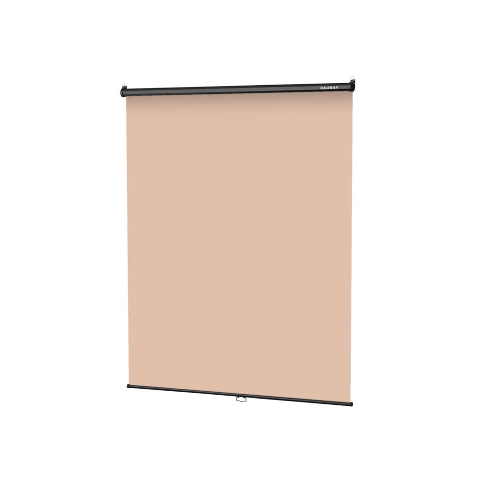 RAUBAY 5′ x 7.2′ Pull Down Beige Screen