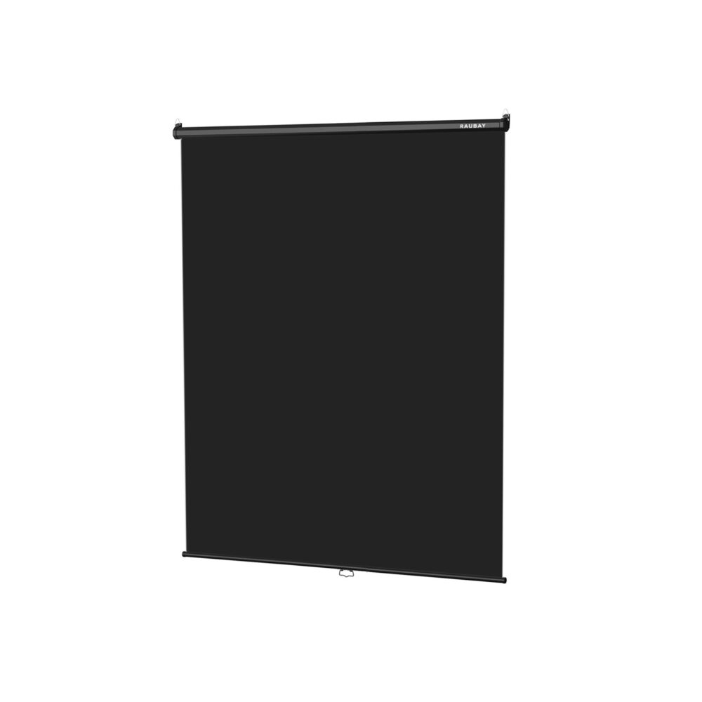 RAUBAY 5′ x 7.2′ Pull Down Black Screen