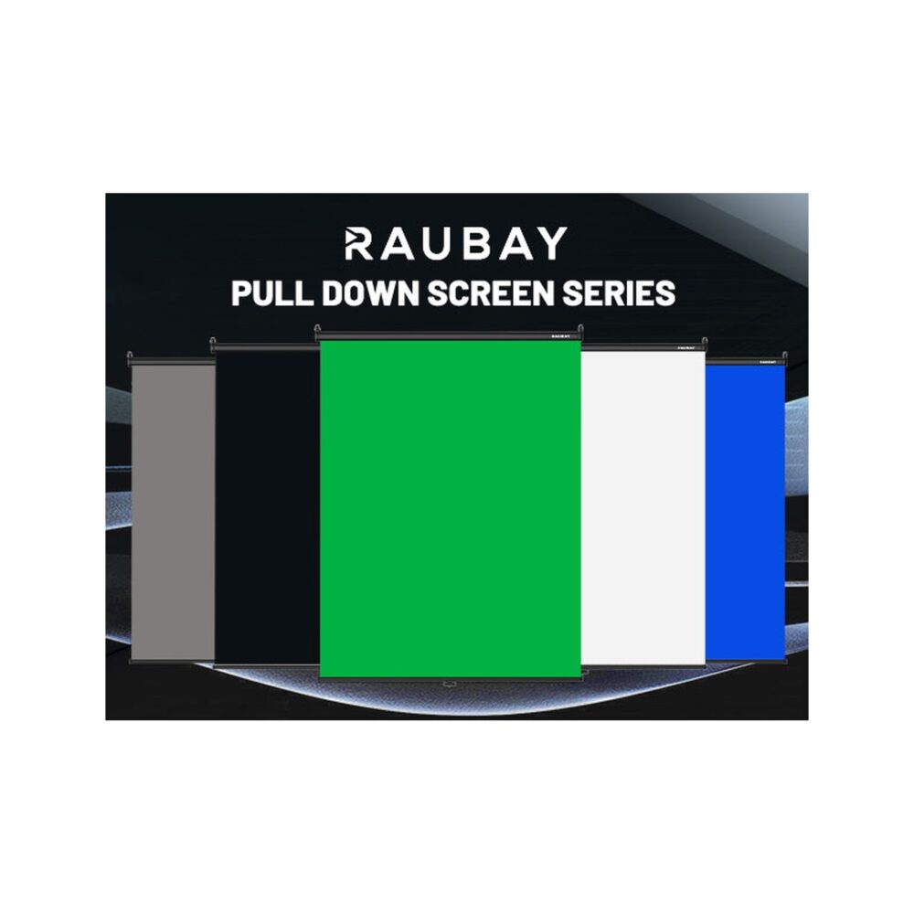 RAUBAY 5′ x 7.2′ Pull Down Green Screen