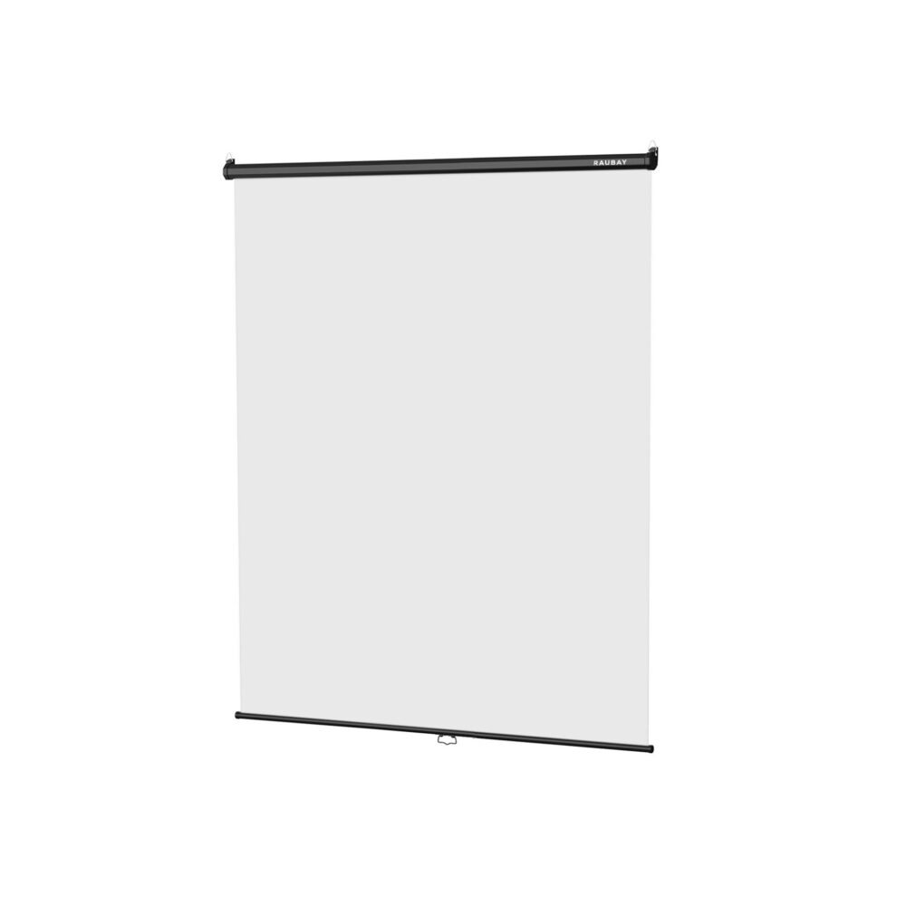 RAUBAY 5′ x 7.2′ Pull Down White Screen
