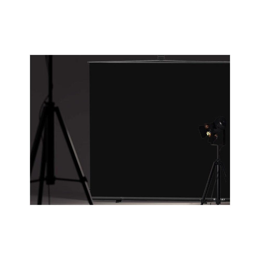 RAUBAY 6.6' x 6.9' Collapsible Black Screen