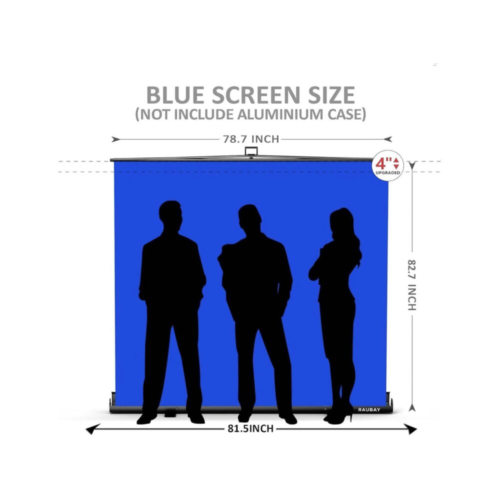 RAUBAY 6.6' x 6.9' Collapsible Blue Screen