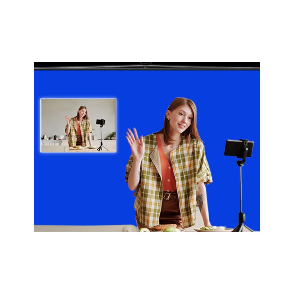 RAUBAY 6.6' x 6.9' Collapsible Blue Screen