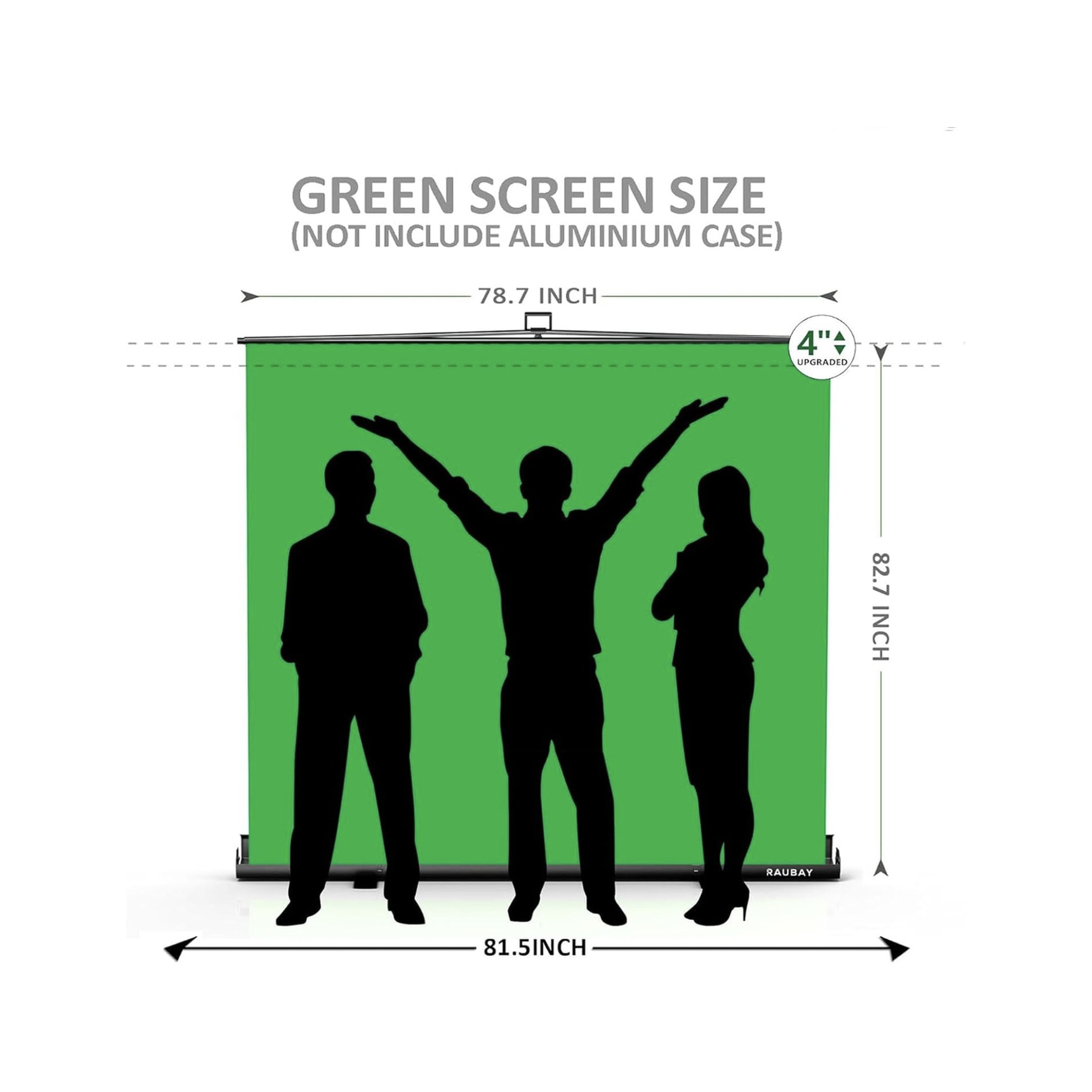 RAUBAY 6.6′ x 6.9′ Collapsible Green Screen