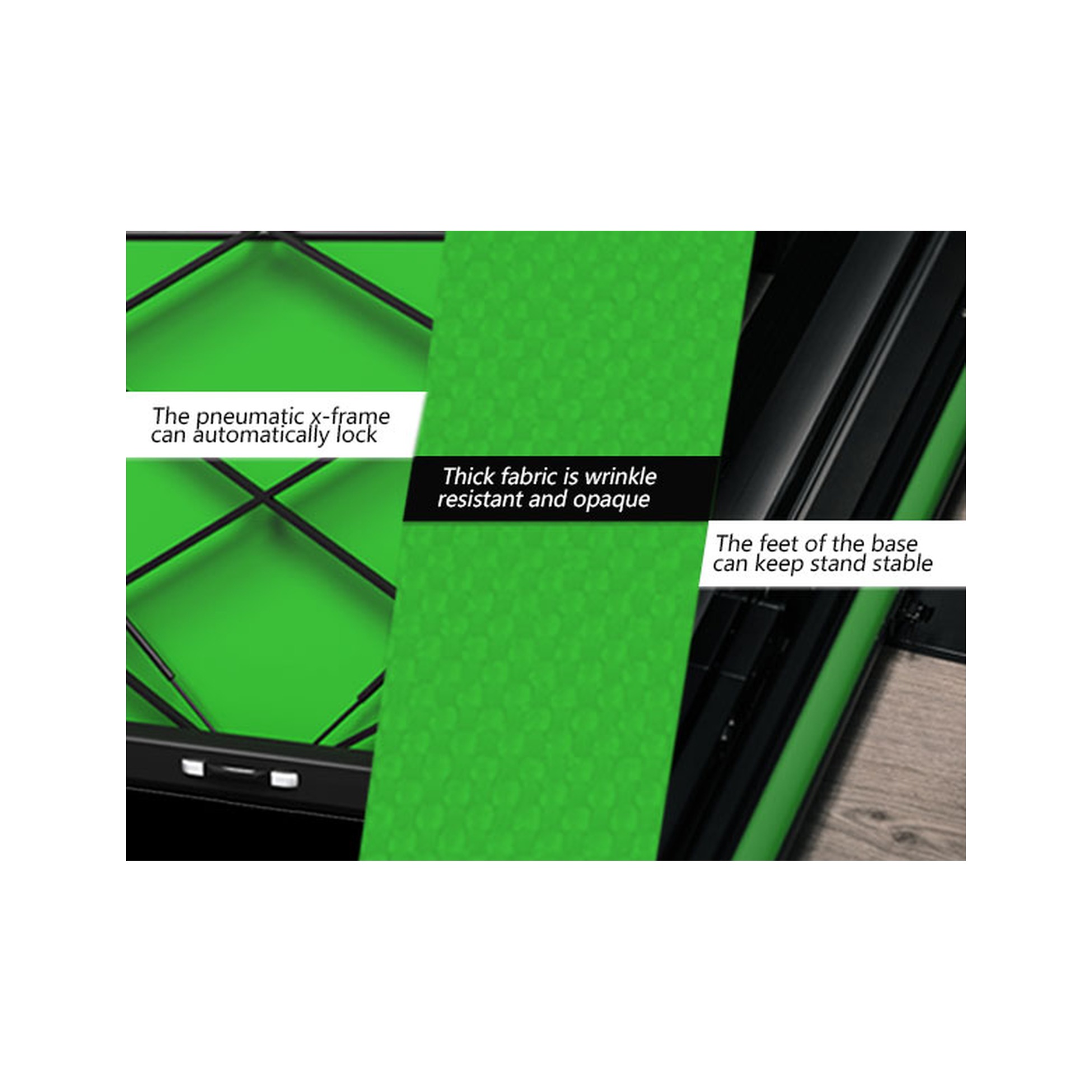 RAUBAY 6.6′ x 6.9′ Collapsible Green Screen
