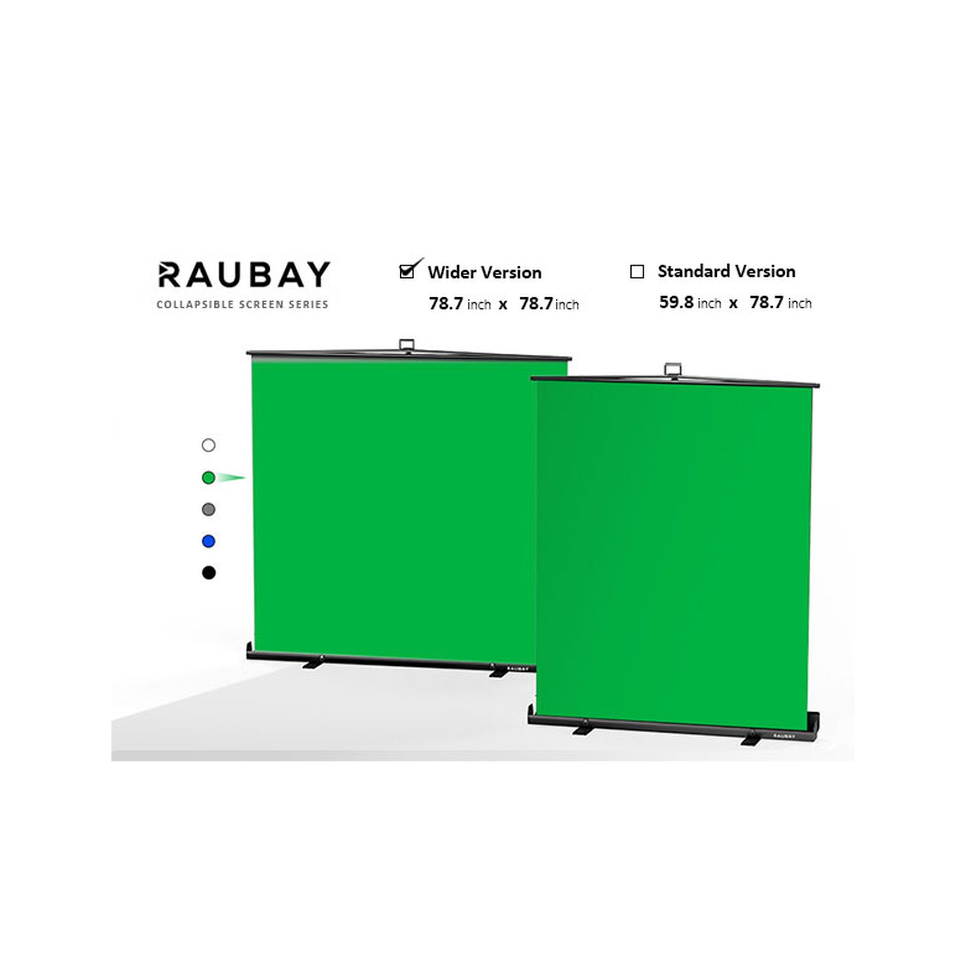 RAUBAY 6.6′ x 6.9′ Collapsible Green Screen