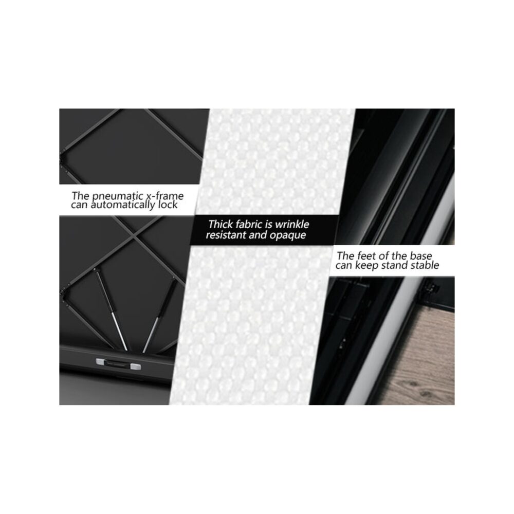 RAUBAY 6.6' x 6.9' Collapsible White Screen