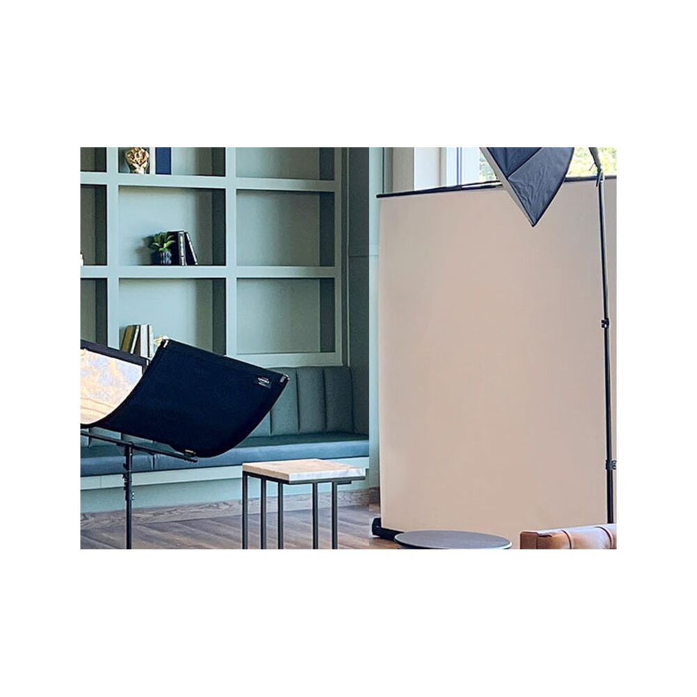 RAUBAY 6.6' x 6.9' Collapsible White Screen