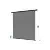 RAUBAY 6.7′ x 7.2′ Motorized Pull Down Grey Screen