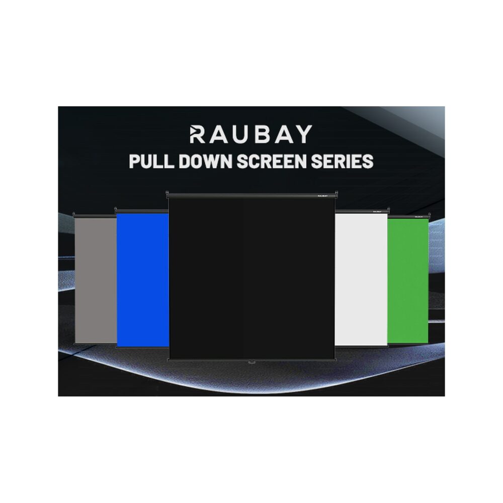 RAUBAY 6.7′ x 7.2′ Pull Down Black Screen