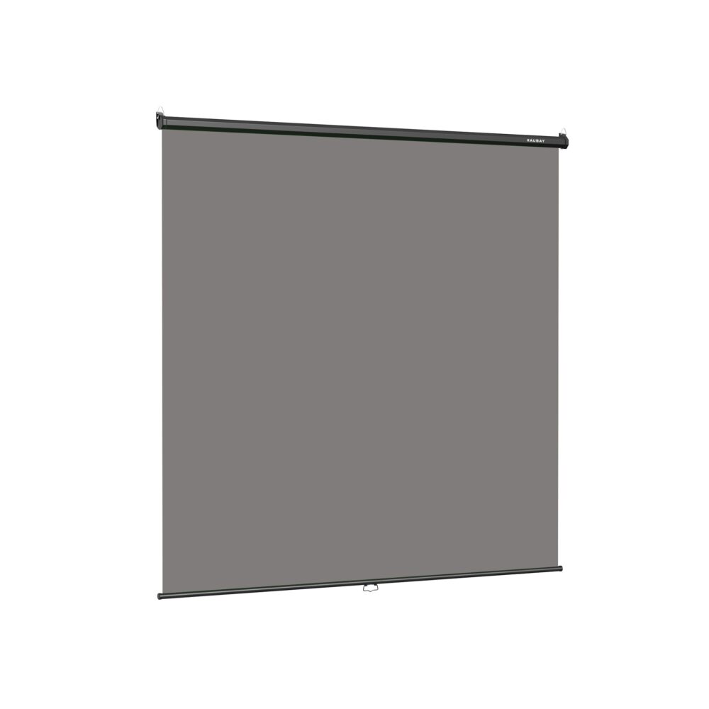 RAUBAY 6.7′ x 7.2′ Pull Down Grey Screen