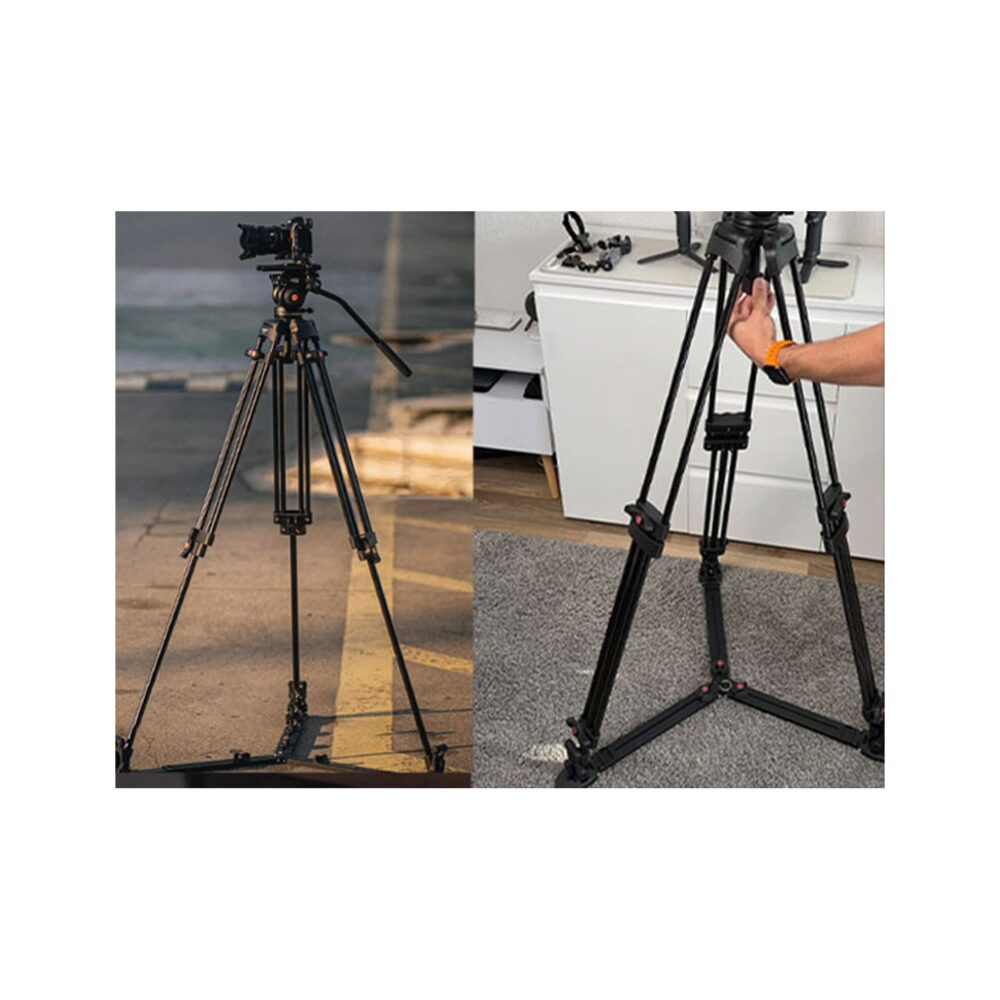 RAUBAY 69" Fluid Head Video Camera Tripod with Ground Spreader DV-2