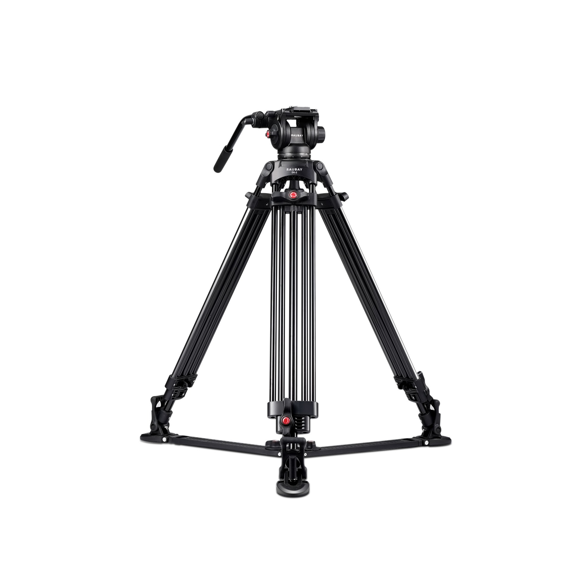RAUBAY 69" Fluid Head Video Camera Tripod with Ground Spreader DV-2