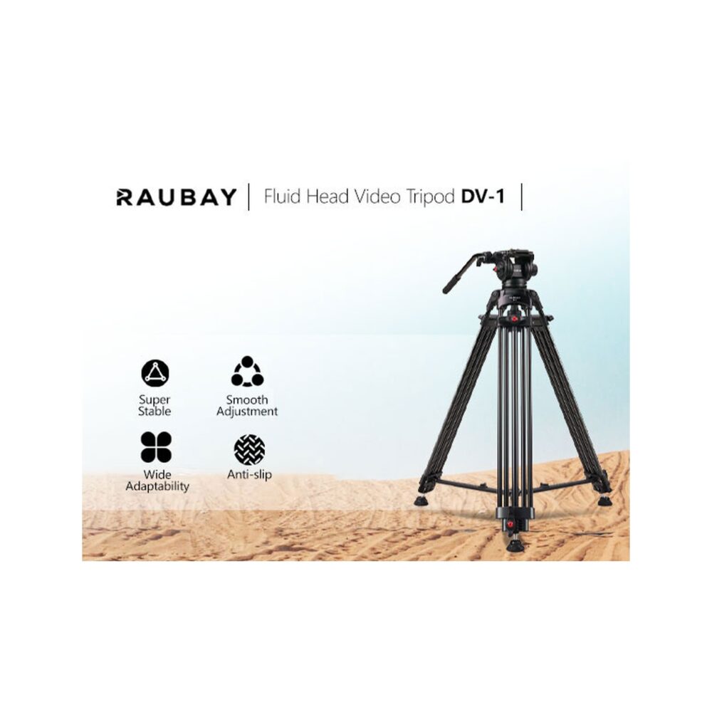 RAUBAY 70.8" Professional Heavy Duty Video Camera Tripod DV-1