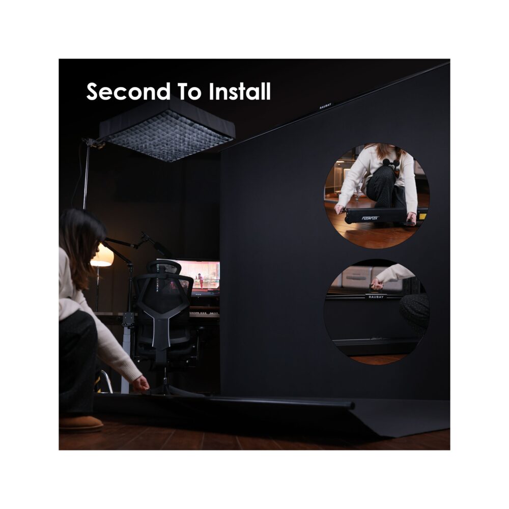 RAUBAY Collapsible Black Screen - FloorFlex™