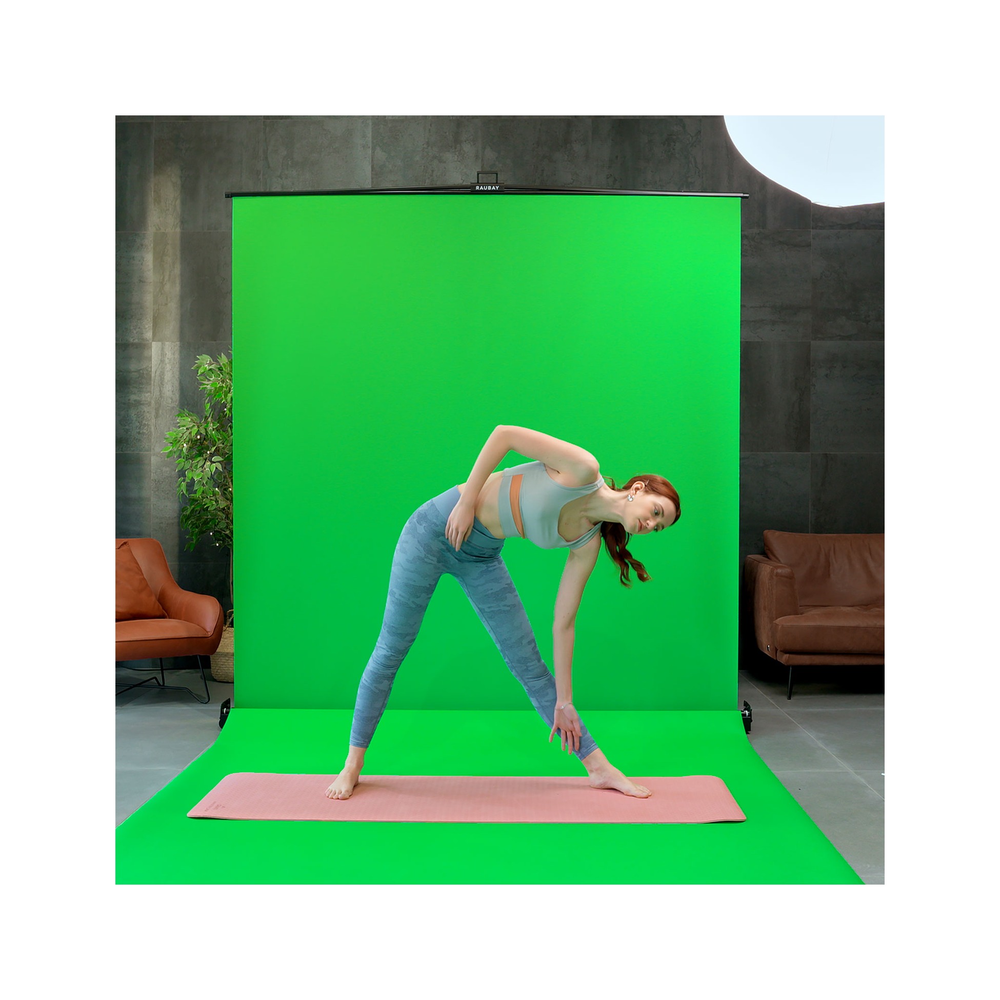 RAUBAY Collapsible Green Screen - FloorFlex™