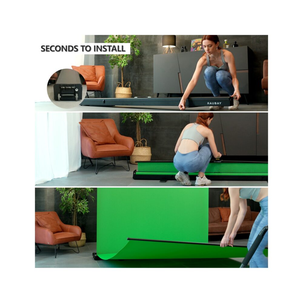 RAUBAY Collapsible Green Screen - FloorFlex™