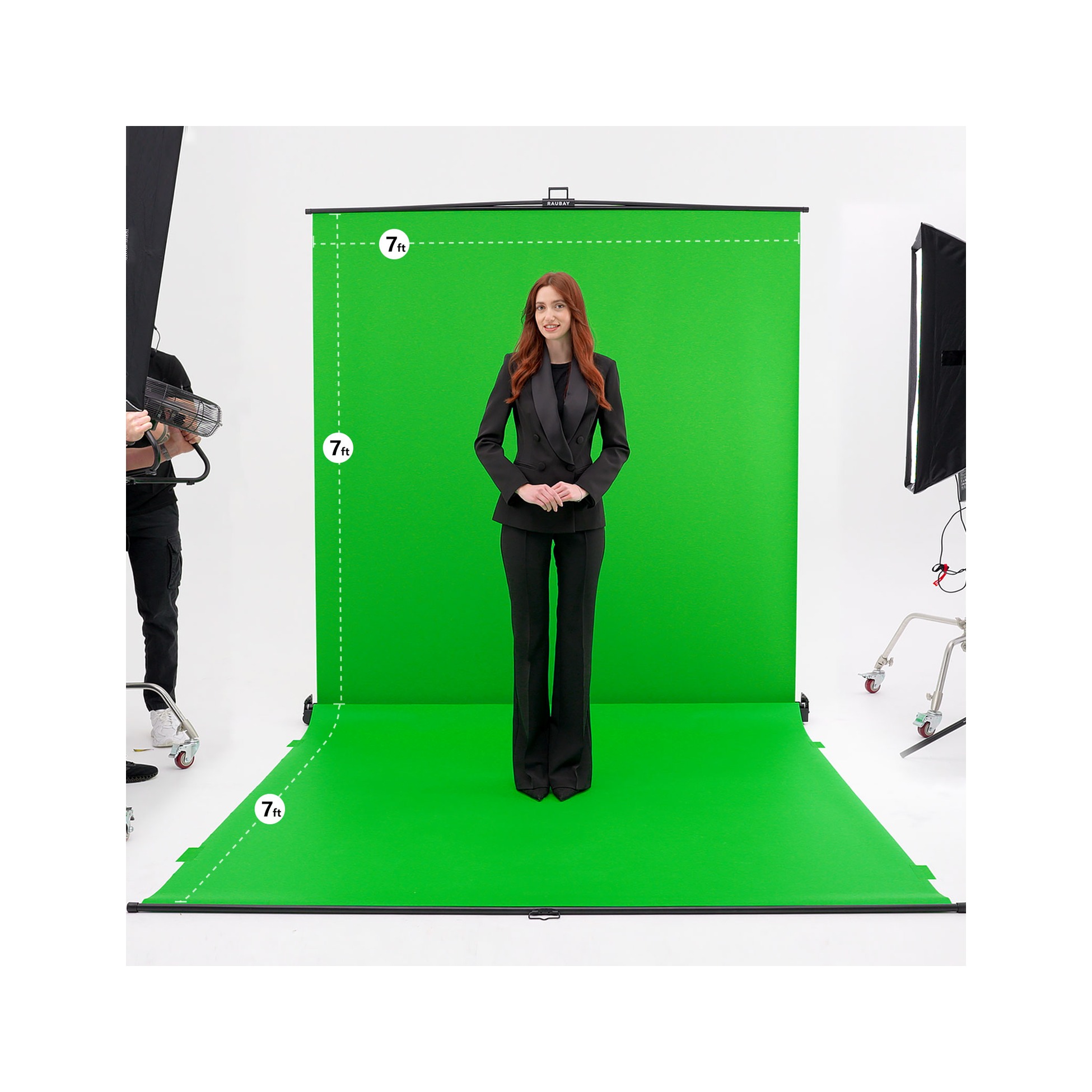 RAUBAY Collapsible Green Screen - FloorFlex™