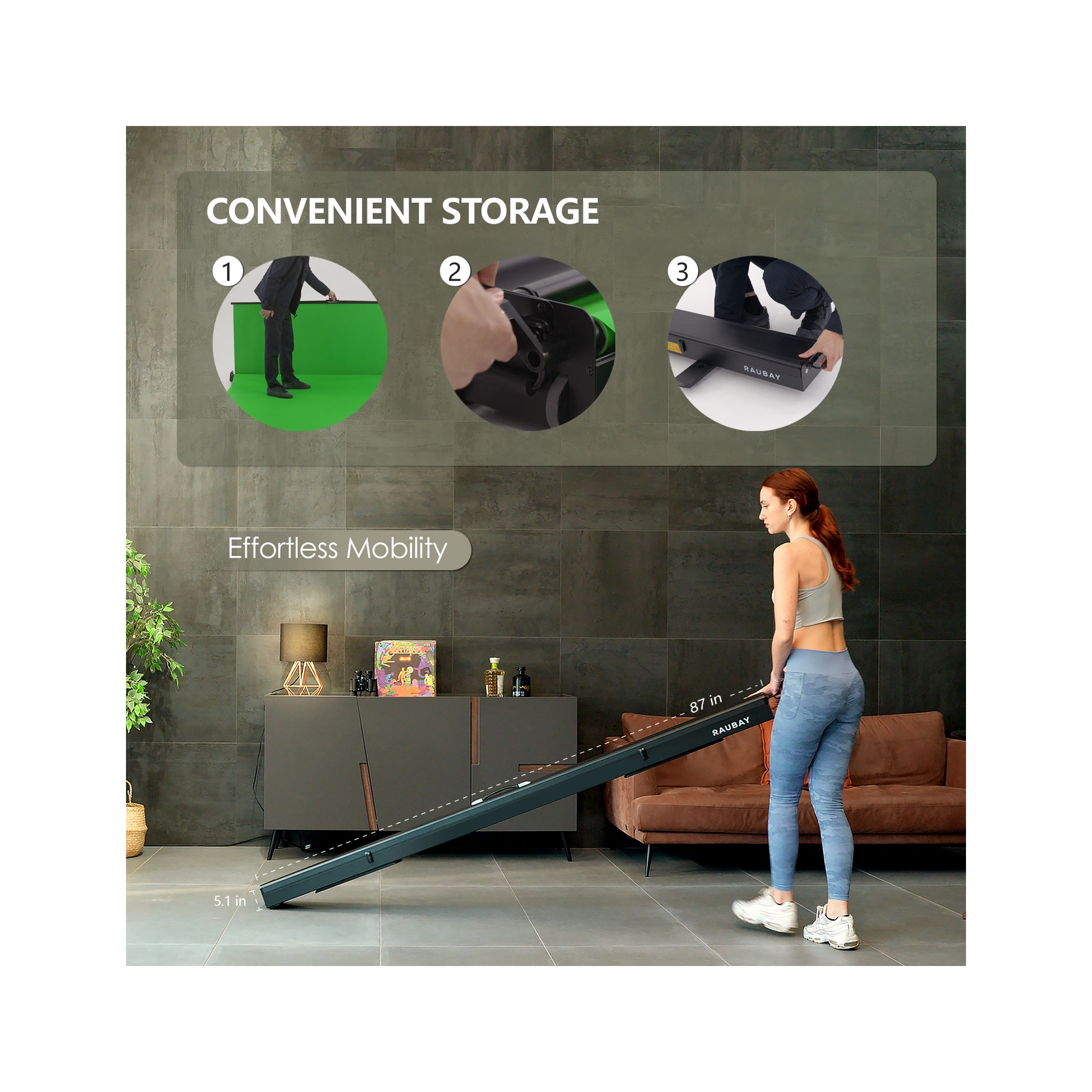 RAUBAY Collapsible Green Screen - FloorFlex™