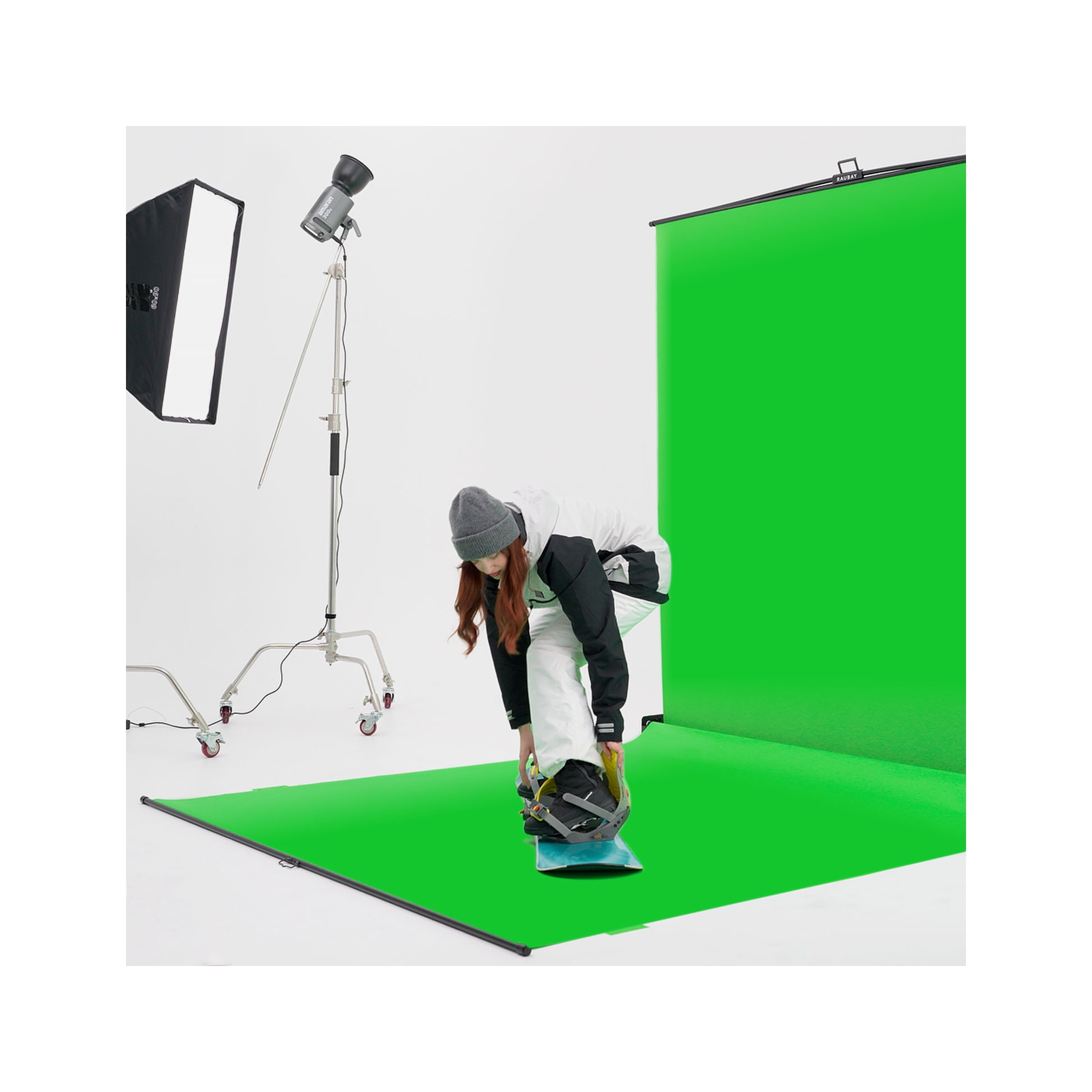RAUBAY Collapsible Green Screen - FloorFlex™